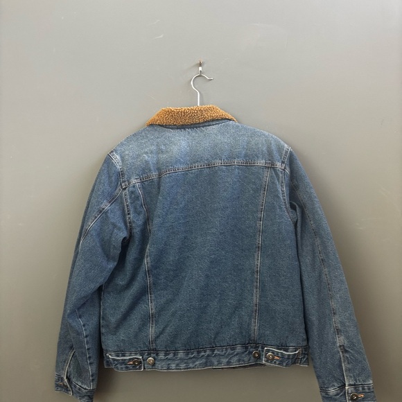 Goodfellow & Co Denim Jacket with Brown Sherpa Lining - Picture 4 of 7
